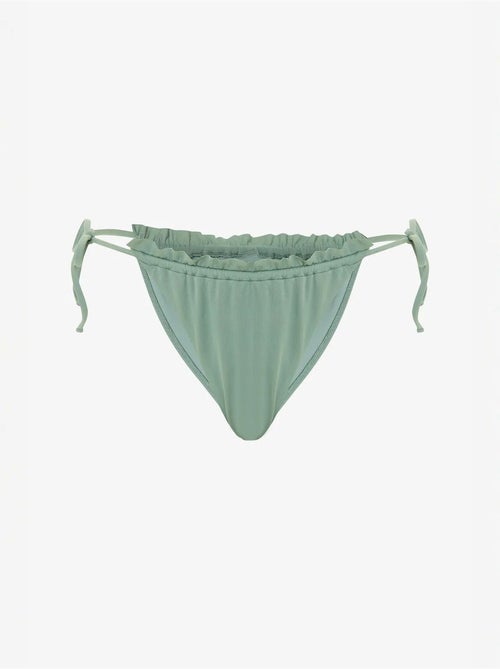 Slip bikini a vita bassa con laccetti super frill penti - Kiabi Slip bikini a vita bassa con laccetti super frill penti - Kiabi