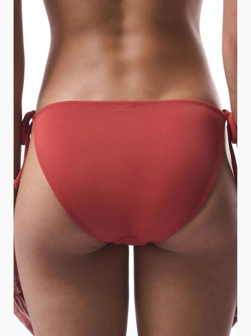 Slip bikini a vita bassa con lacci laterali penti - Kiabi