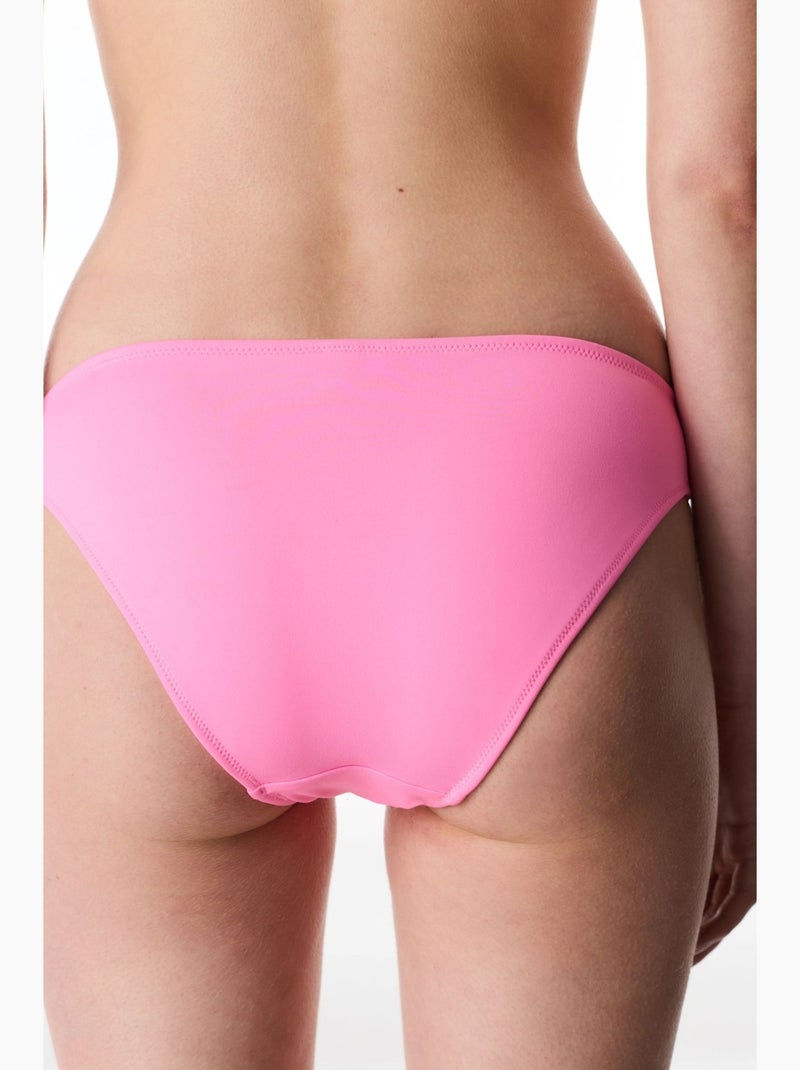 Slip bikini a vita bassa penti Rosa fluo/Solinotes - Kiabi