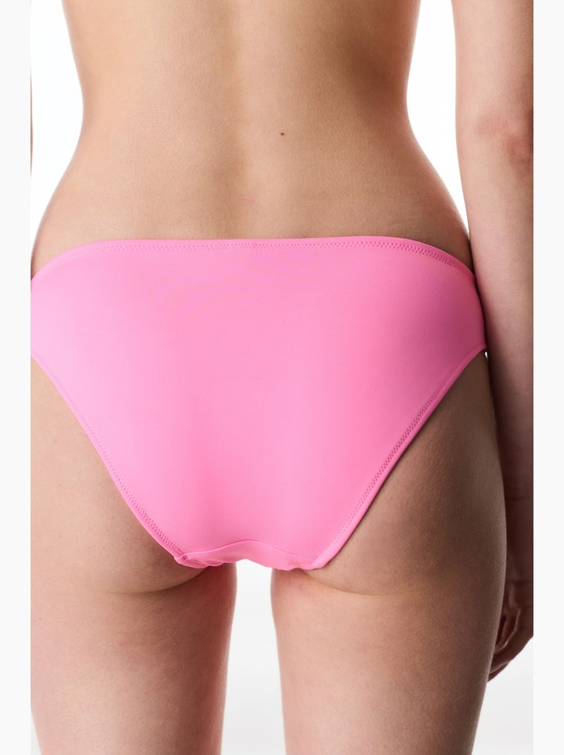 Slip bikini a vita bassa penti Rosa fluo/Solinotes - Kiabi