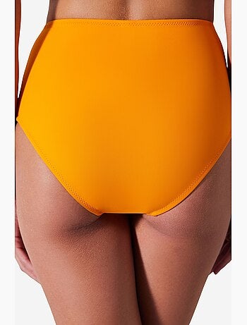 Slip bikini alto con volant penti