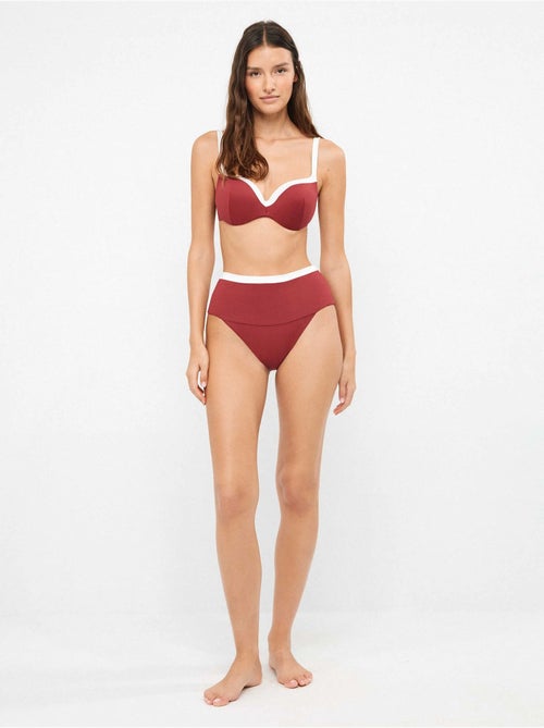 Slip bikini alto multiposizione - Kiabi