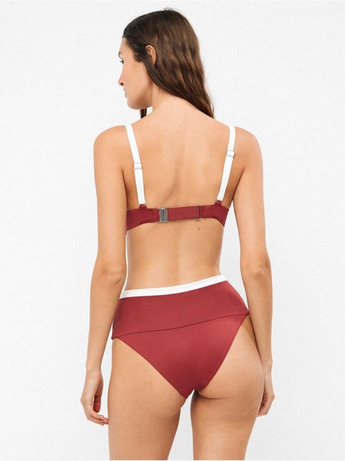 Slip bikini alto multiposizione - Kiabi