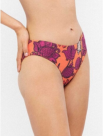 Slip bikini alto stampato
