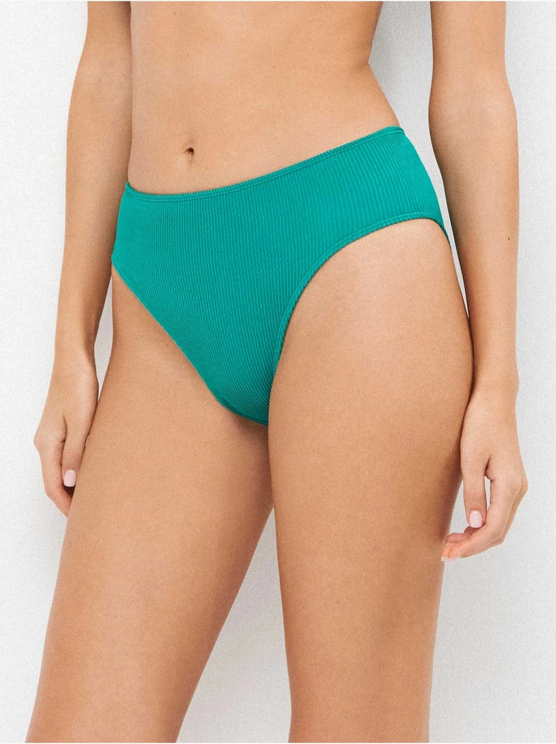 Slip bikini alto taglia unica Blu Verde - Kiabi
