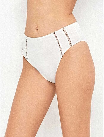 Slip bikini alto traforato
