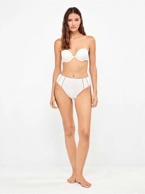 Slip bikini alto traforato - Kiabi