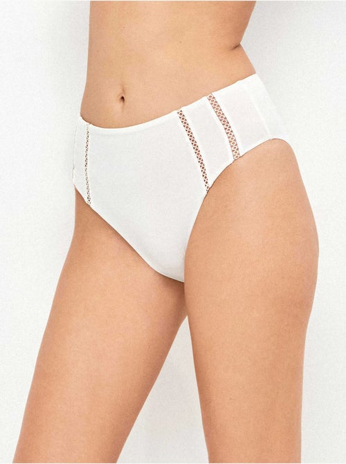Slip bikini alto traforato - Kiabi