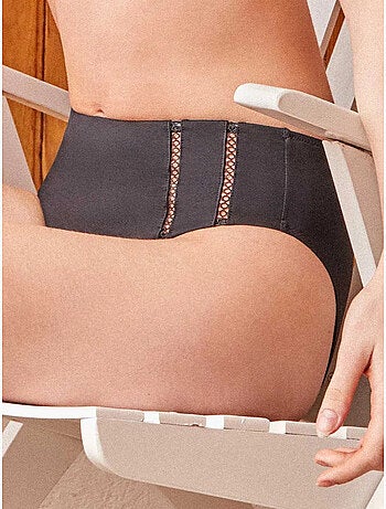 Slip bikini alto traforato