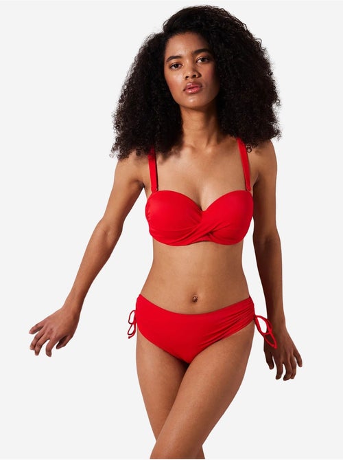 Slip bikini basic a vita alta con anello penti - Kiabi