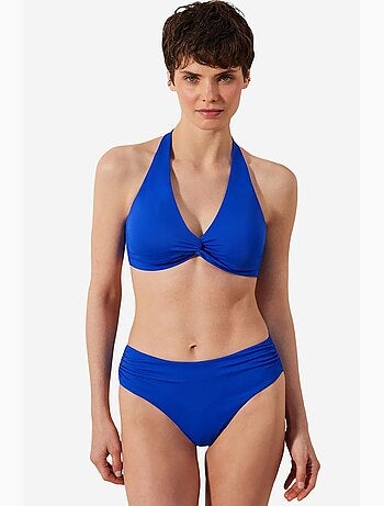 Slip bikini basic a vita alta con arricciatura collezione cornetto penti