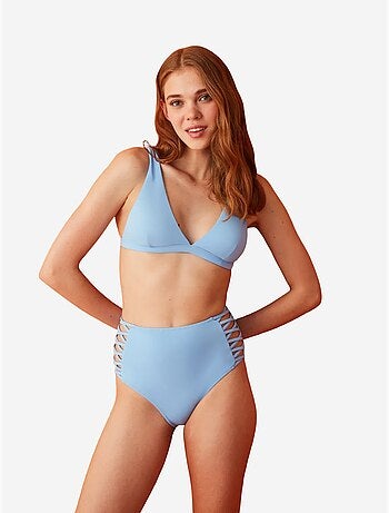 Slip bikini basic a vita alta con dettagli con laccetti laterali penti