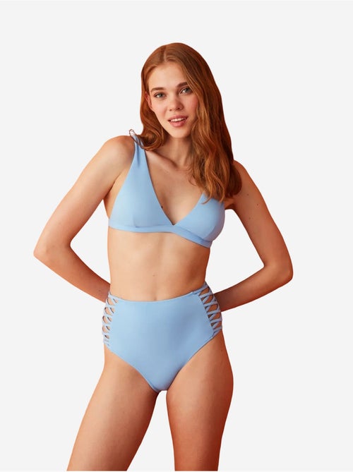 Slip bikini basic a vita alta con dettagli con laccetti laterali penti - Kiabi