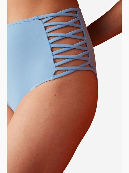 Slip bikini basic a vita alta con dettagli con laccetti laterali penti - Kiabi
