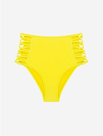 Slip bikini basic a vita alta con dettaglio laccio penti