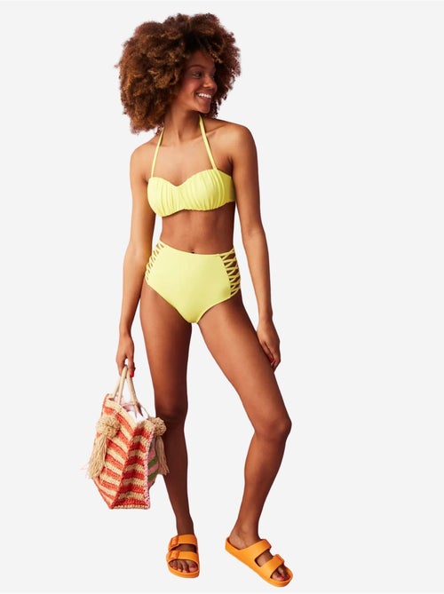 Slip bikini basic a vita alta con dettaglio laccio penti - Kiabi