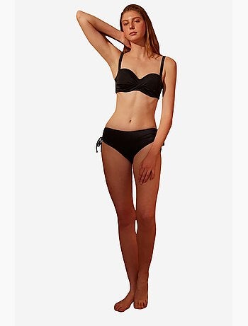 Slip bikini basic a vita alta con laccio penti