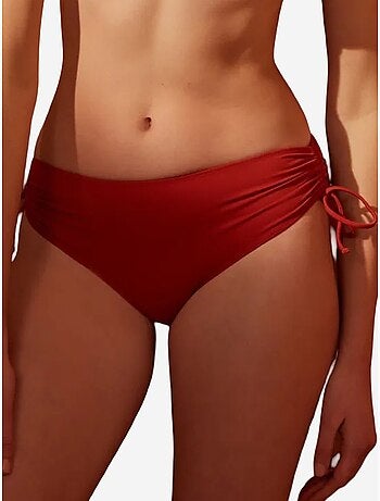 Slip bikini basic a vita alta con laccio penti