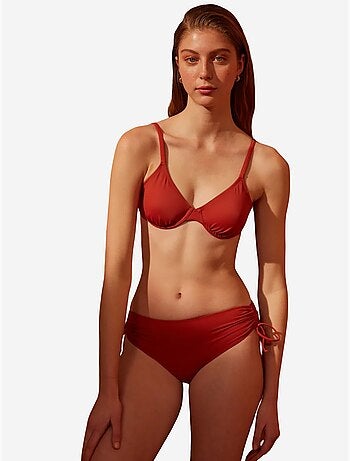 Slip bikini basic a vita alta con laccio penti