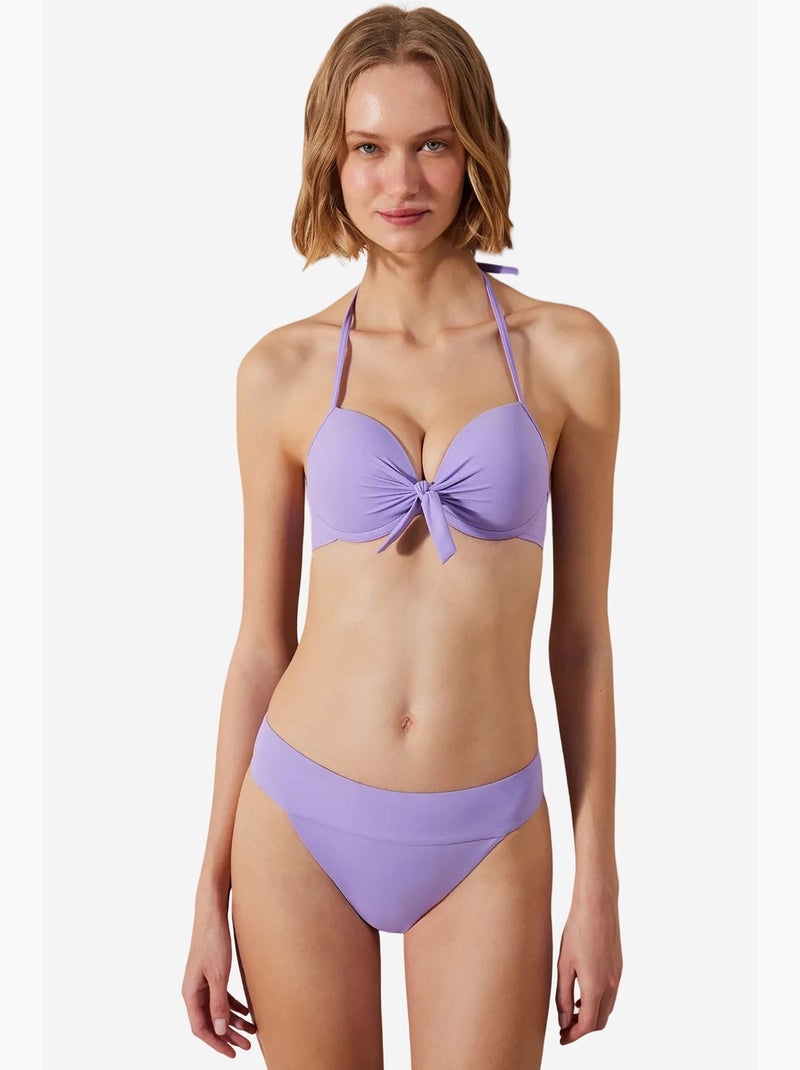 Slip bikini basic con cintura penti Lavanda - Kiabi