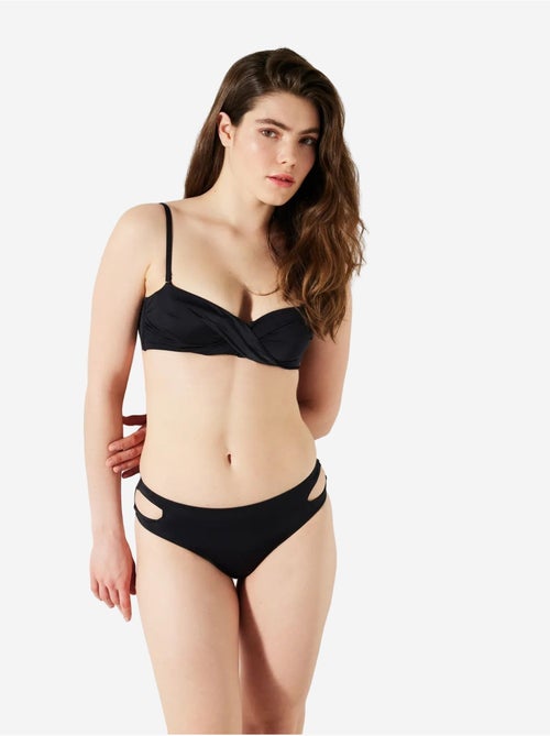 Slip bikini basic con dettaglio cut-out penti - Kiabi Slip bikini basic con dettaglio cut-out penti - Kiabi