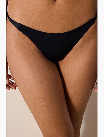 Slip bikini basic con laccetti penti