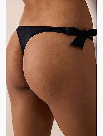 Slip bikini basic con laccetti penti