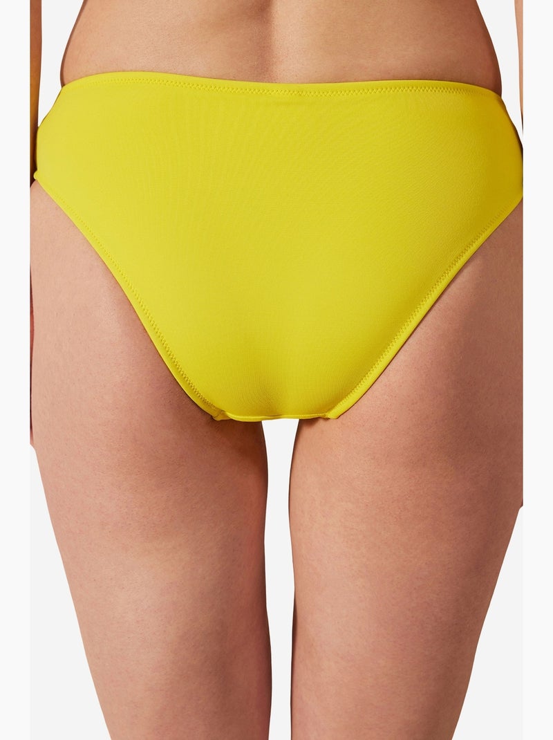 Slip bikini basic cut penti Giallo limone - Kiabi
