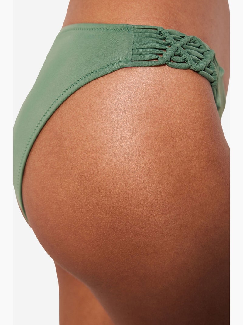 Slip bikini basic macrame penti Verde - Kiabi