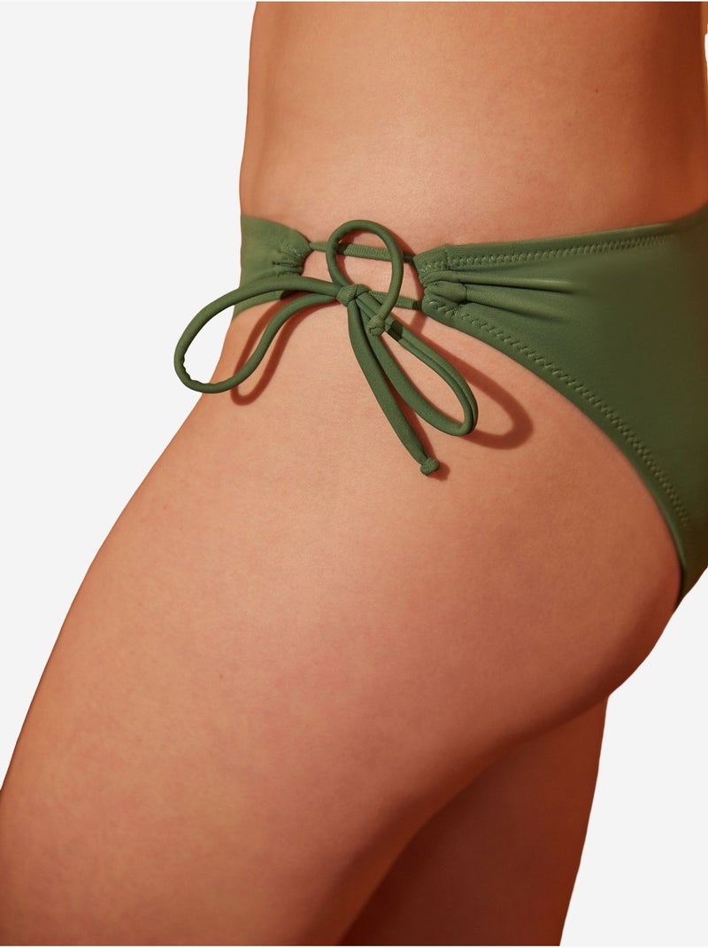 Slip bikini basic ring penti Verde kaki - Kiabi