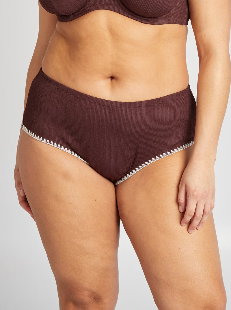 Slip bikini bicolore VIOLA - Kiabi