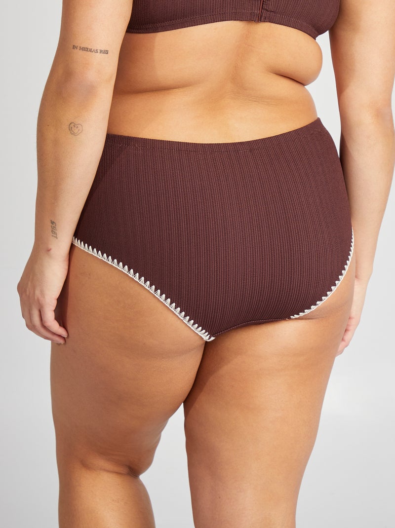 Slip bikini bicolore VIOLA - Kiabi