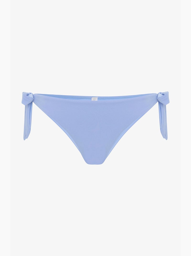 Slip bikini brasiliano a vita bassa penti Blu cielo - Kiabi
