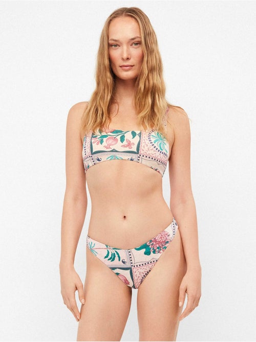Slip bikini brasiliano con taglio a v - Kiabi