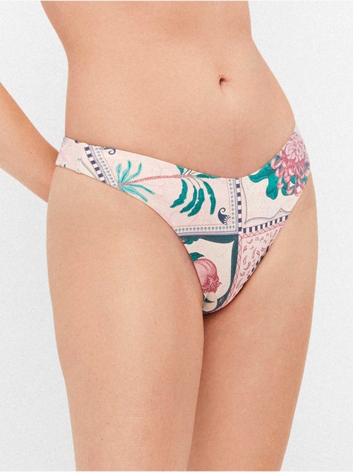 Slip bikini brasiliano con taglio a v - Kiabi