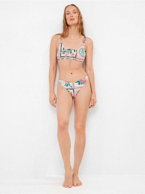 Slip bikini brasiliano con taglio a v - Kiabi