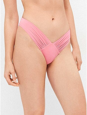 Slip bikini brasiliano con taglio v