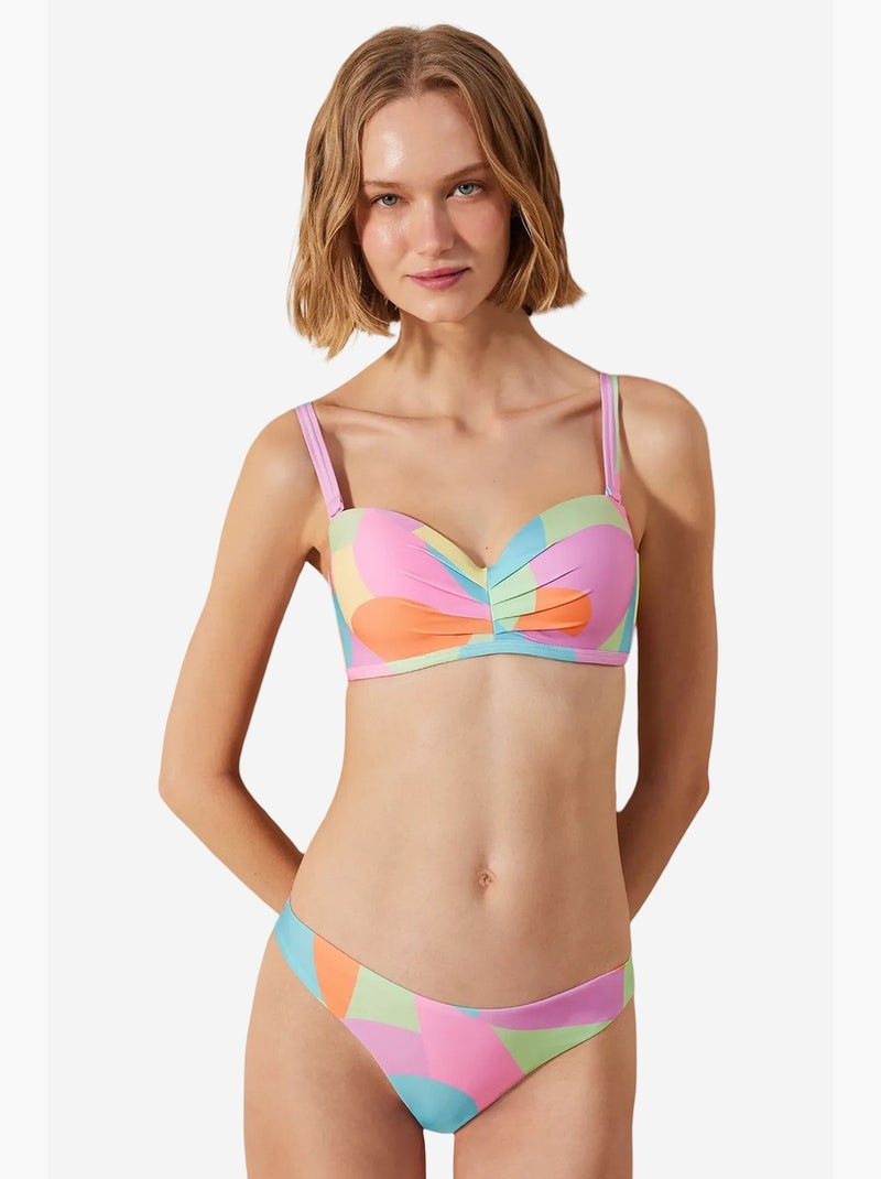 Slip bikini brasiliano extra super penti Verde menta - Kiabi