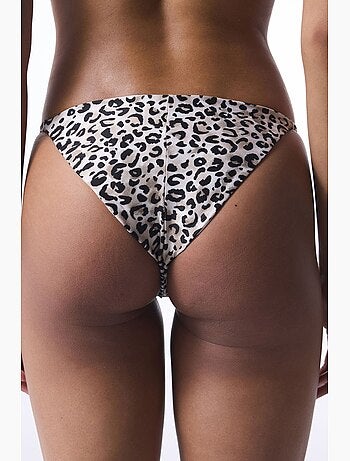 Slip bikini brasiliano leo con stampa leopardata penti