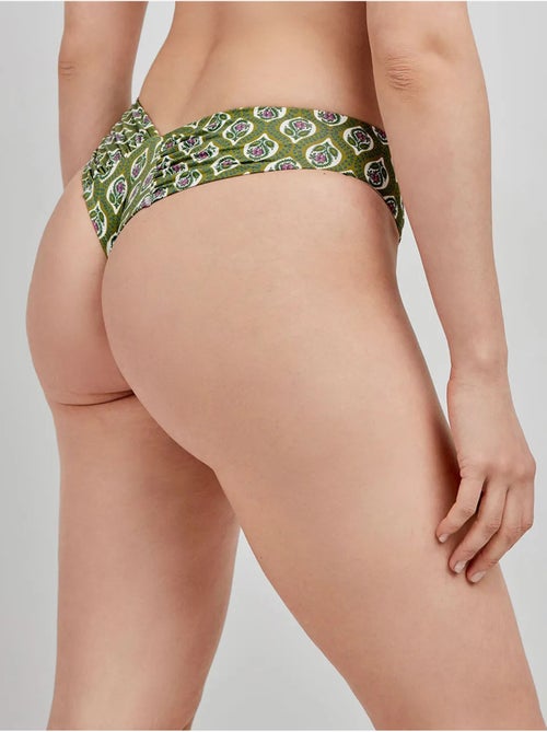 Slip bikini brasiliano taglio a v - Kiabi