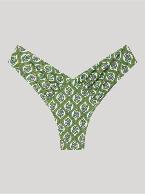 Slip bikini brasiliano taglio a v - Kiabi