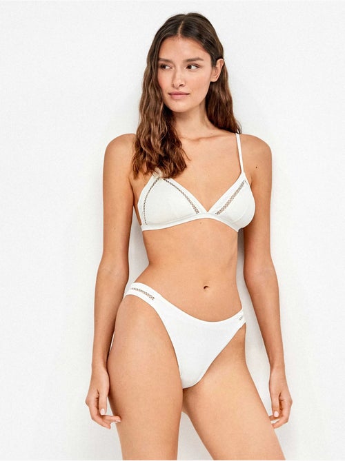 Slip bikini brasiliano traforato - Kiabi
