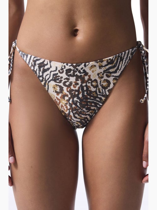 Slip bikini brissa con stampa leopardata penti - Kiabi Slip bikini brissa con stampa leopardata penti - Kiabi