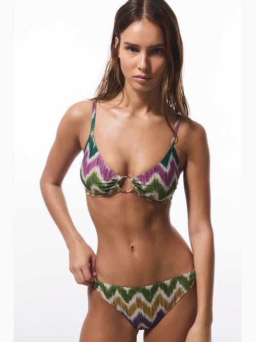 Slip bikini celine con fibbia laterale zigzag penti - Kiabi Slip bikini celine con fibbia laterale zigzag penti - Kiabi