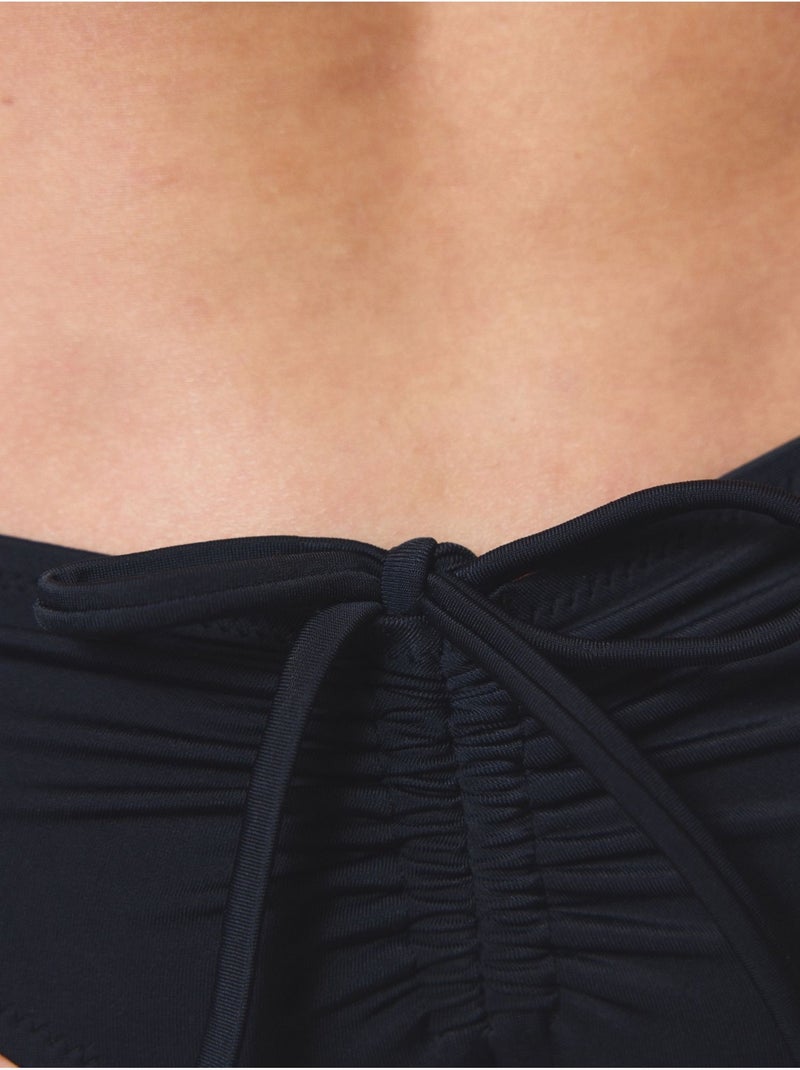 Slip bikini cheeky a vita bassa penti Nero - Kiabi