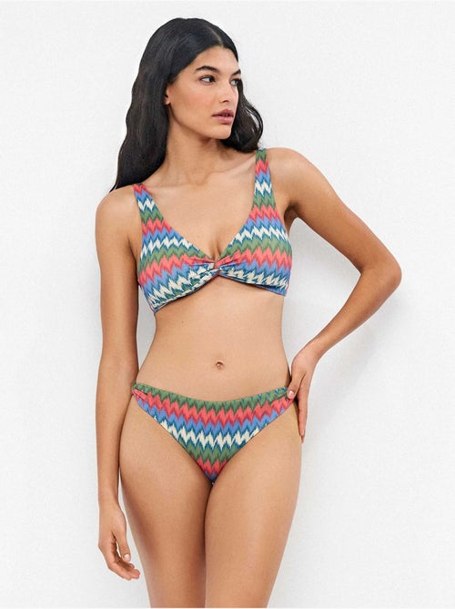 Slip bikini classico con stampa zig zag - Kiabi Slip bikini classico con stampa zig zag - Kiabi
