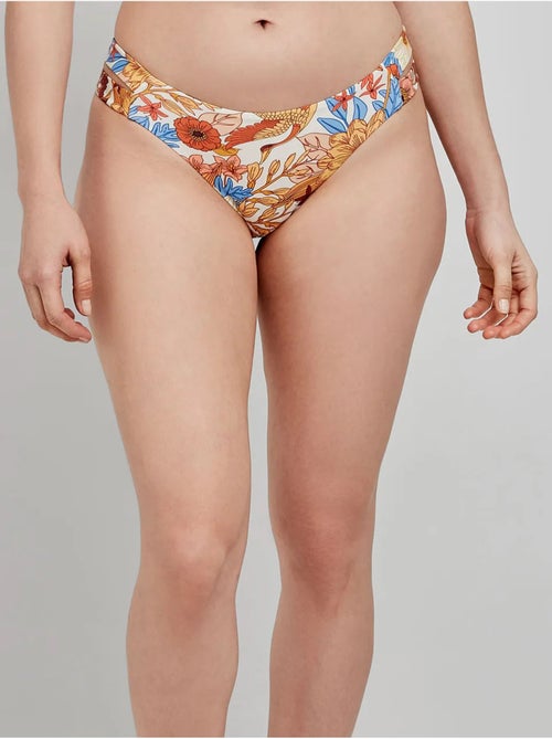 Slip bikini classico fantasia floreale retrò - Kiabi