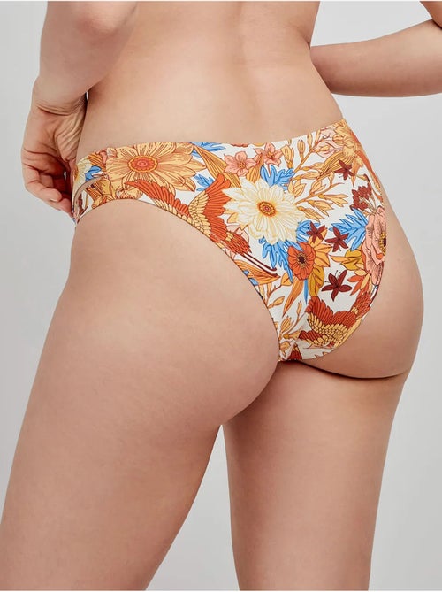 Slip bikini classico fantasia floreale retrò - Kiabi