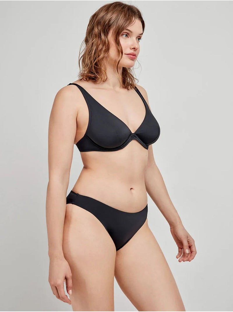 Slip bikini classico Nero - Kiabi
