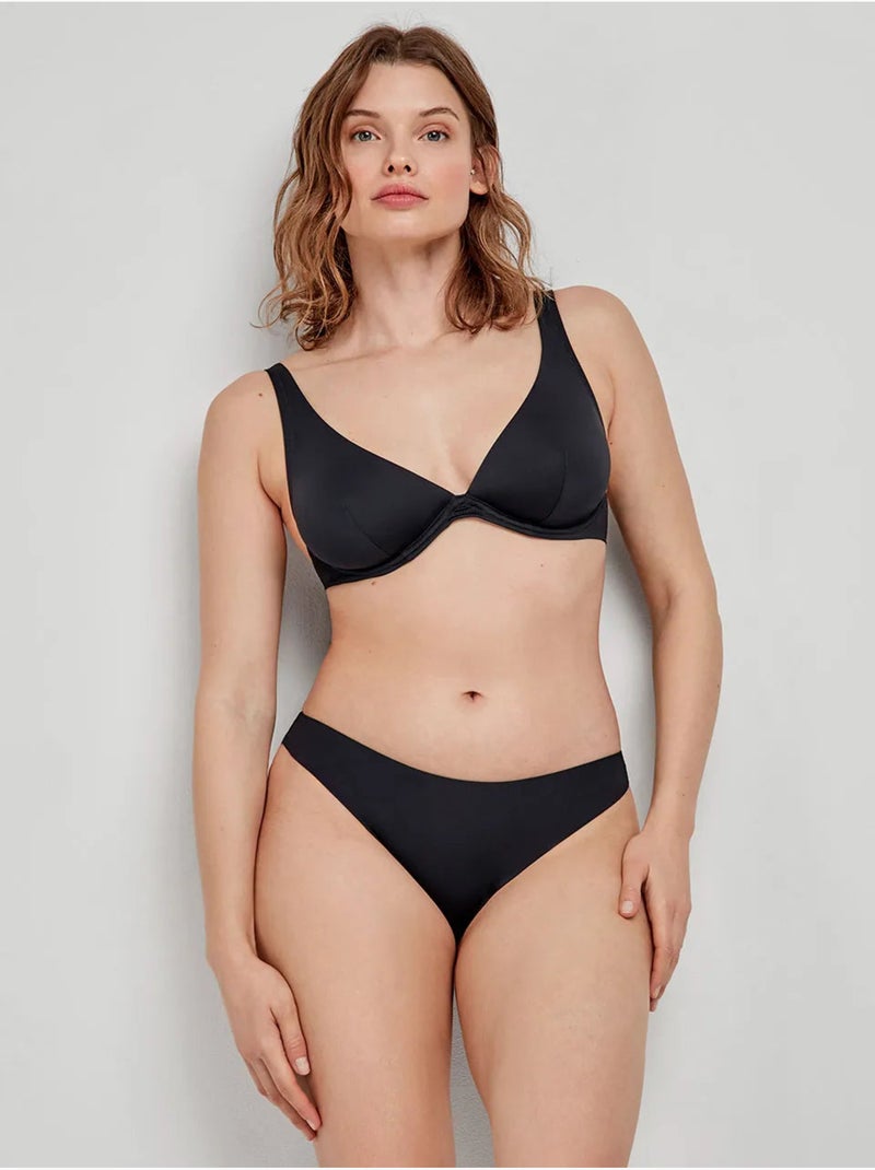 Slip bikini classico Nero - Kiabi